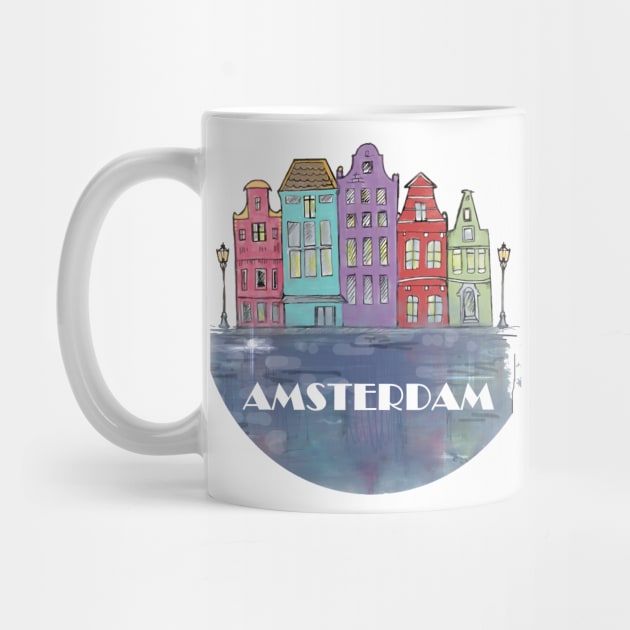 Amsterdam building by Jayla Art